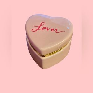 Taylor Swift Lover pink ceramic heart shaped keepsake box